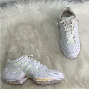 Bloch White Split Sole Jazz Shoes Sz 7.5
